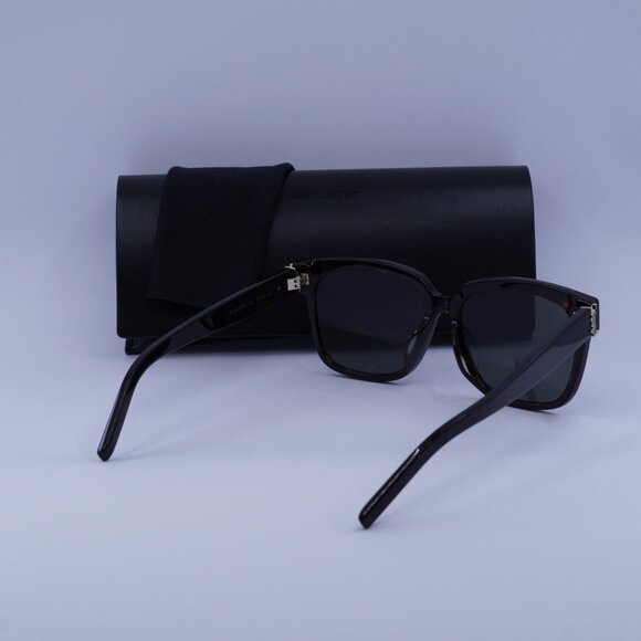 Saint Laurent SL M40/FN 004 Square Sunglasses – Havana/Grey - Picture 10 of 10